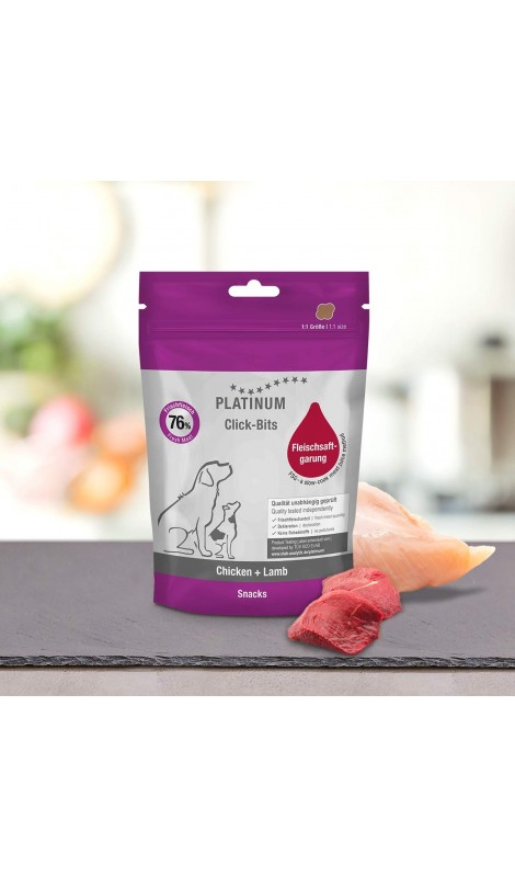 PLATINUM Click-Bits Chicken+Lamb 150 g