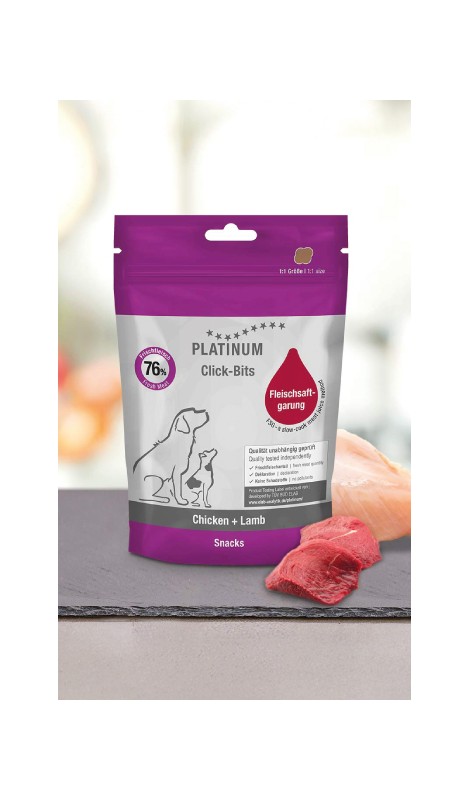 PLATINUM Click-Bits Chicken+Lamb 150 g